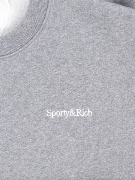 Hanorac Sporty & Rich cu imagine gri