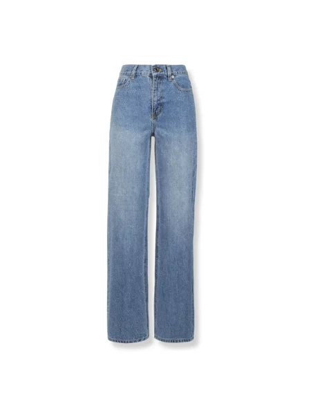 Proste jeansy Self-portrait niebieskie