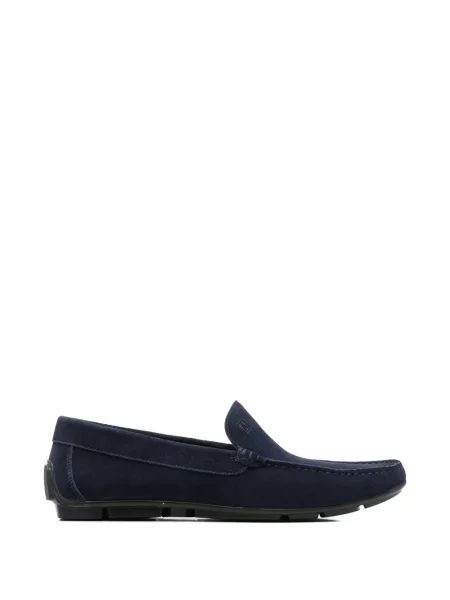 Pantofi loafer Alberto Gozzi din piele albastru
