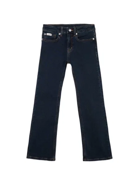 Džínsy so strihom ku čižmám Calvin Klein Jeans čierna