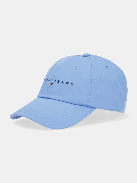 Шапка с козирка Tommy Jeans 0 кафяво с апликация синьо