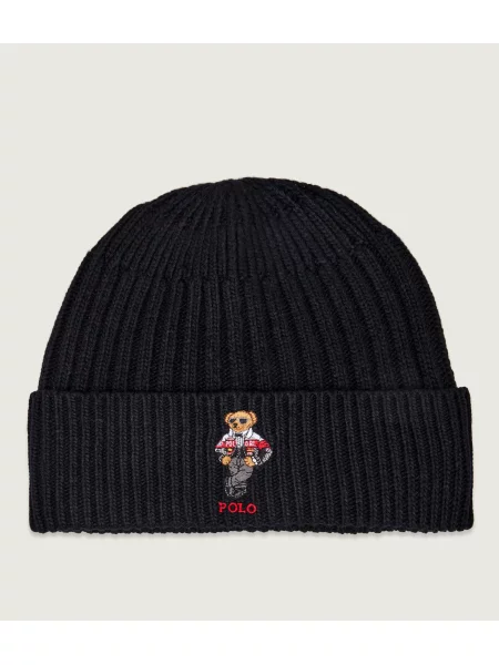 Polo Ralph Lauren Căciulă crem / gri / roșu negru