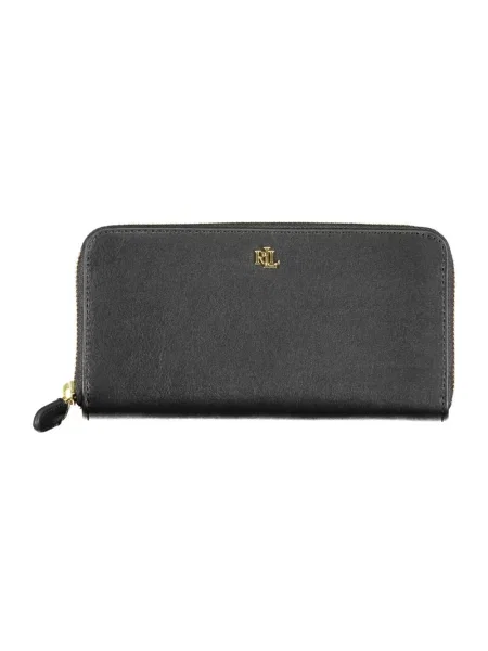 Portfel Lauren Ralph Lauren skórzany casual czarny