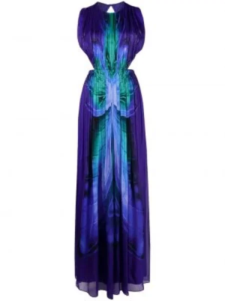 Rochie Alberta Ferretti din șifon cu imagine