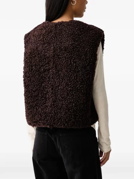 Bouclé vestă Marc O'polo maro