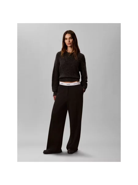 Nohavice Calvin Klein Jeans čierna