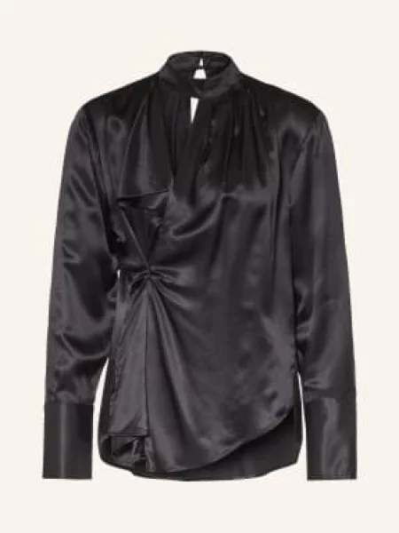 Allsaints Košilová Halenka Zellie S Hedvábím černá