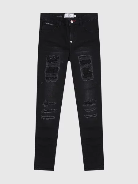 Детские джинсы Philipp Plein черные