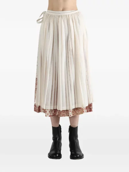 Πλισέ παντελόνι Comme Des Garçons Tao κομμένο λευκό