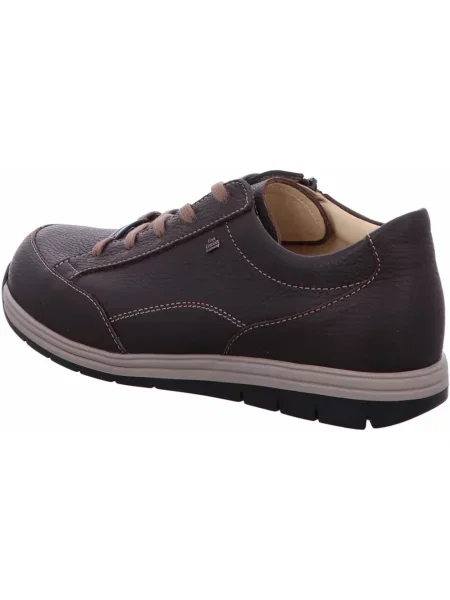 Sneakersy Finn Comfort sznurowane skórzane brązowe