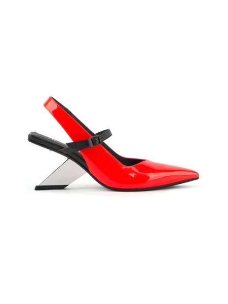 Czółenka United Nude czerwona