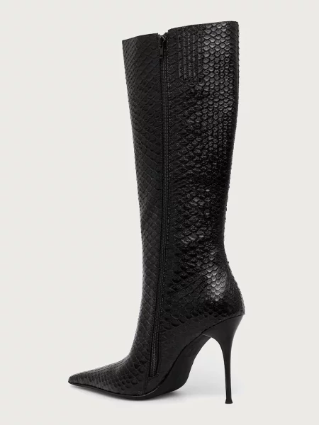 Кожаные сапоги Jeffrey Campbell на шпильке