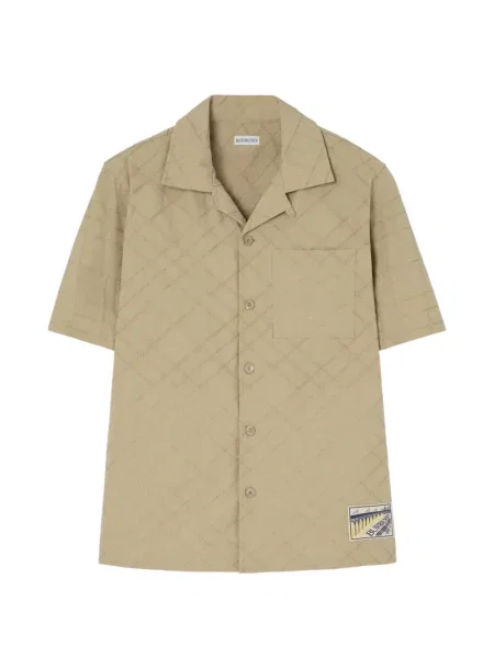 Cămașă Burberry cu broderie în carouri