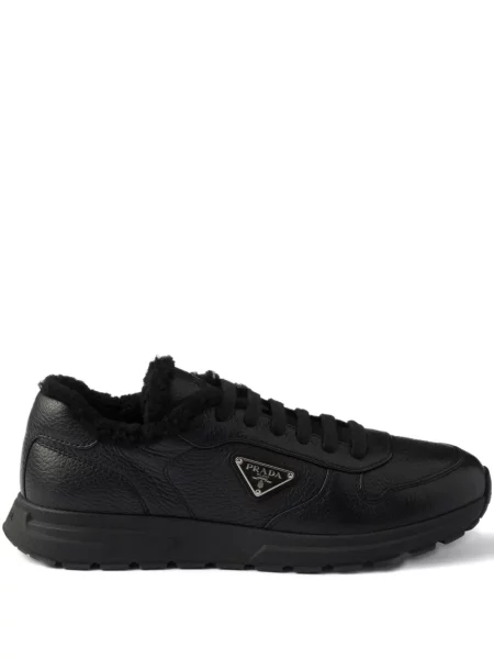 Sneakerși Prada din piele negru