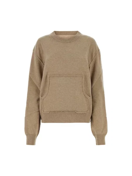 Sweter Maison Margiela wełniany beżowy