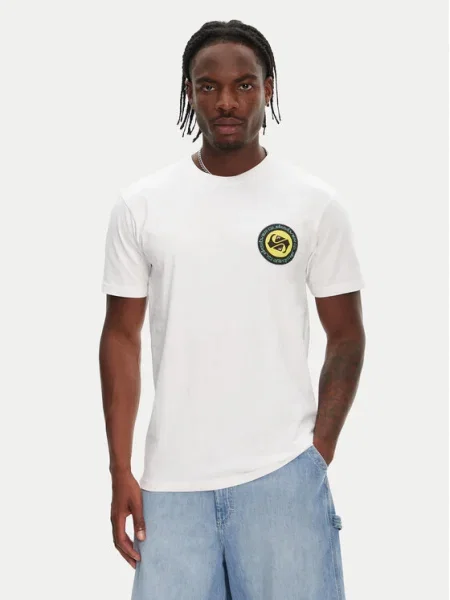 Quiksilver Tricou Circle Back Ss alb