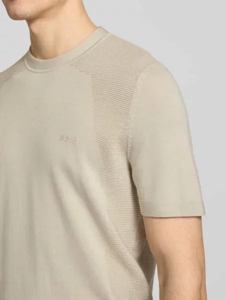 T-shirt o kroju regular fit z mieszanki bawełny model MOMENTUM-LITE' Boss Green