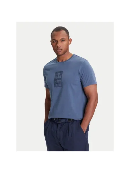 Guess Póló Regular Fit kék
