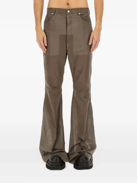 Kalhoty Rick Owens hnědé