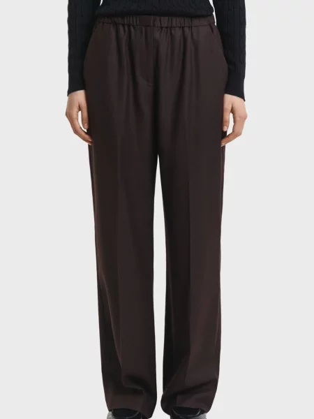 Вовняні штани Gant коричневі