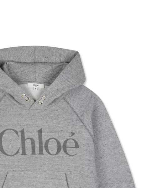 Dětska mikina s kapucí Chloé šedá
