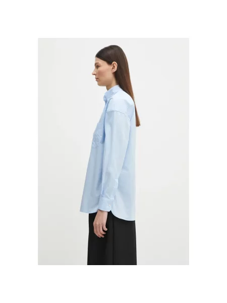 Fiorucci koszula Angel Embroidered Relaxed Fit relaxed z kołnierzykiem klasycznym niebieski
