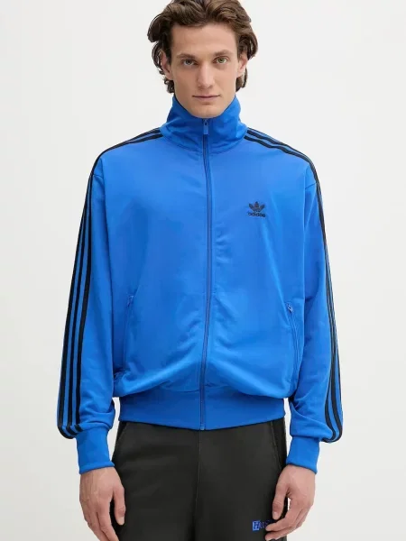 Adidas Originals bluza Firebird niebieski z aplikacją granatowa
