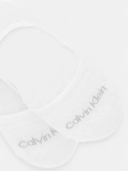 Calvin Klein kotníkové ponožky bílé