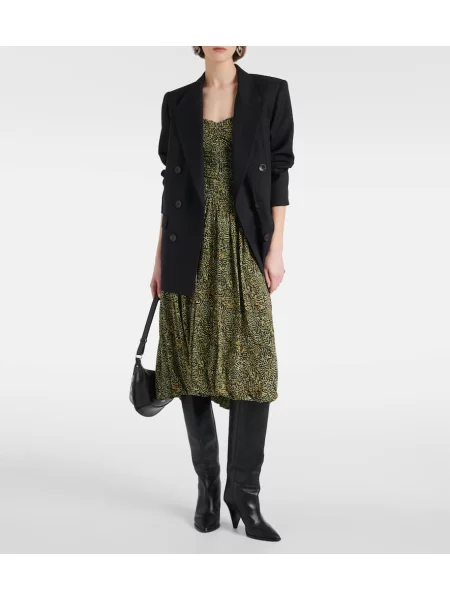 Rochie midi Isabel Marant cu imagine din jerseu până la genunchi