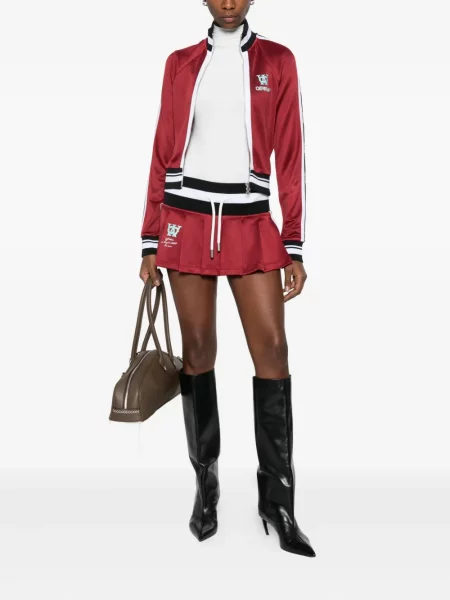 Fusta plisata Off-white plisată alb