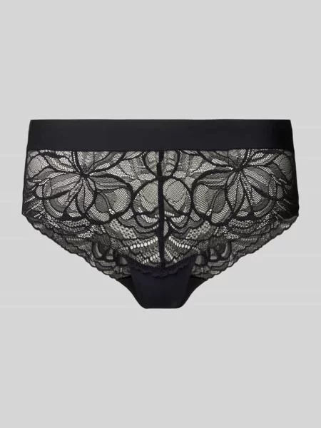 Triumph Majtki Body Make-Up Illusion Lace Shorty Kobiety jednolity 40 czarny