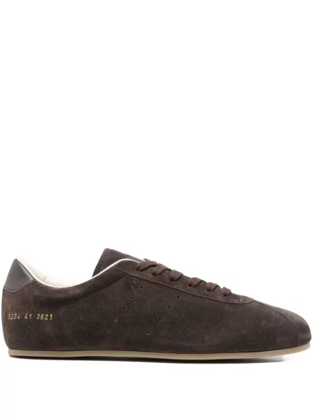 Sneakerși Common Projects din piele de căprioară maro
