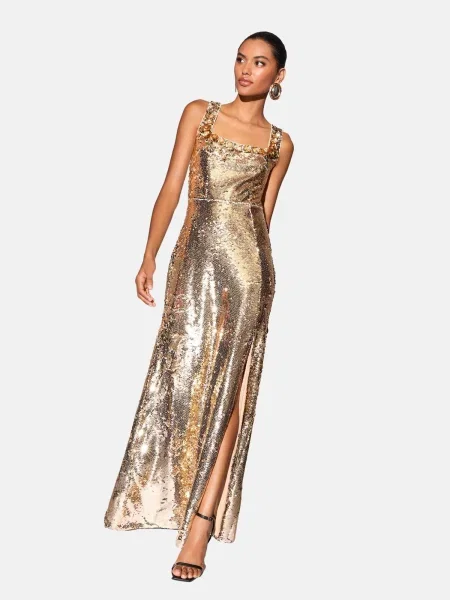 Lipsy Rochie de seară auriu