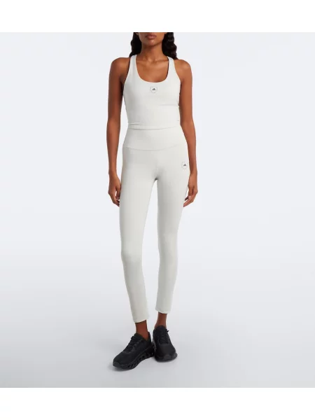 Legíny Adidas By Stella Mccartney s vysokým pásom sivá
