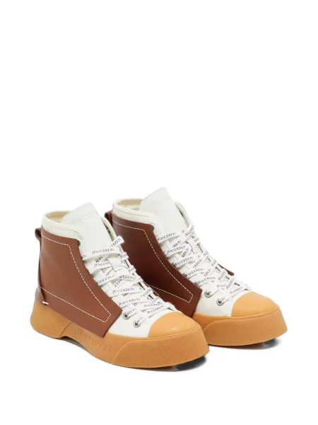 Csipkés sneaker Jw Anderson autogrammal fehér