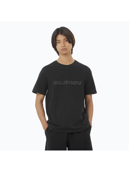 Tričko Salomon Big Logo Tee deep black černé