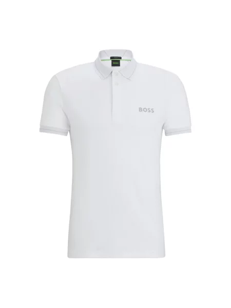 Koszulka polo Boss Green z logo biała