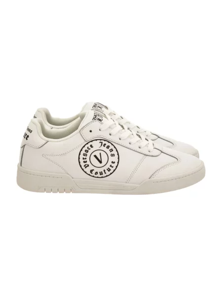 Sneakersy Versace Jeans Couture skórzane z logo białe