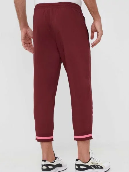 Hlače adidas bordo
