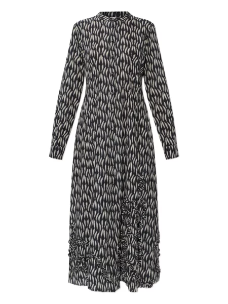 Rochie midi Ulla Johnson cu imagine până la genunchi de costum negru