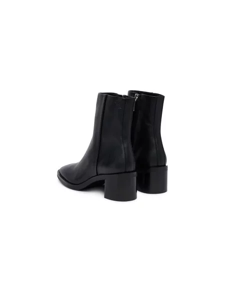 Calvin Klein Aulinukai Block Heel Ank Boot Lth juoda