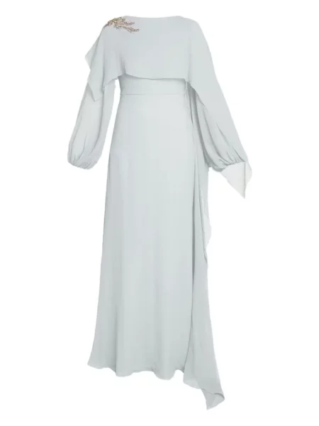 Rochie maxi Erdem lungă de costum albastru