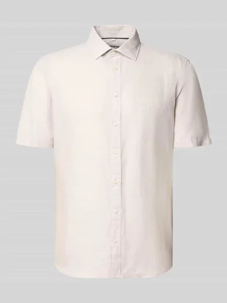 Koszula casualowa o kroju slim fit z mieszanki lnu Jake*s beżowa