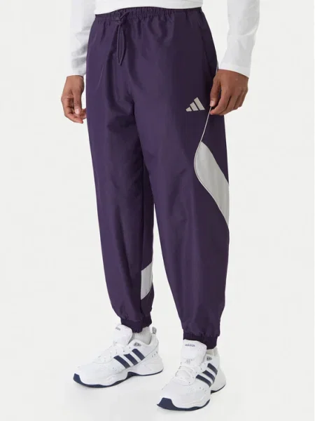 Adidas Долнище анцуг Stadium виолетов