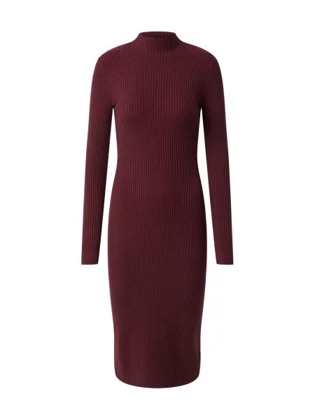 EDITED Rochie tricotat Hada burgundy roșu