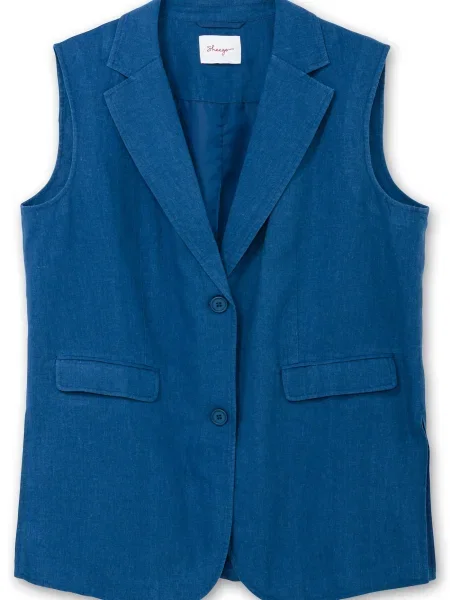 SHEEGO Vestă de costum albastru