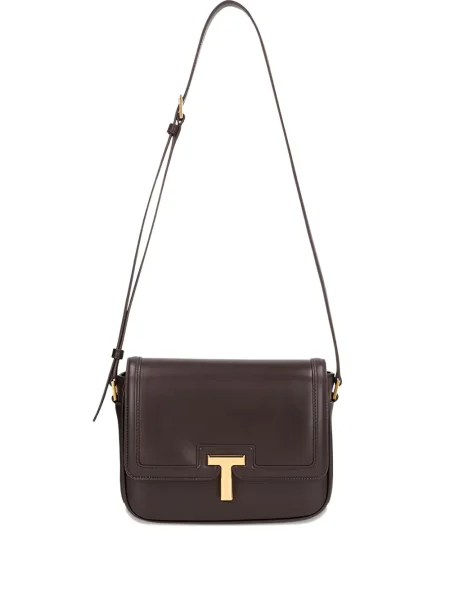 Geantă Tom Ford din piele maro