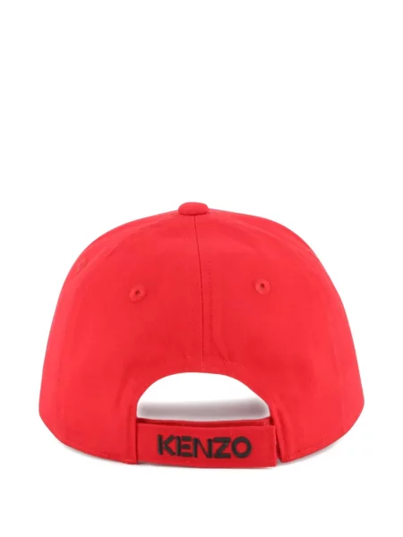 Czapka z daszkiem dziecięca Kenzo czerwona