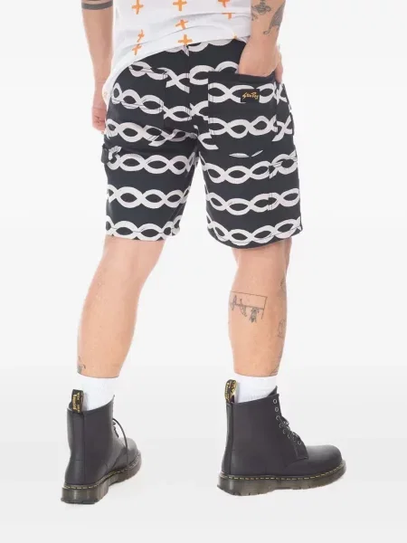 Pantaloni scurți Stan Ray cu imagine negru