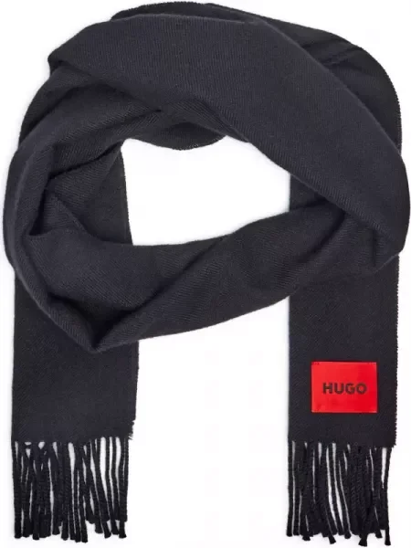 HUGO De lână șal negru